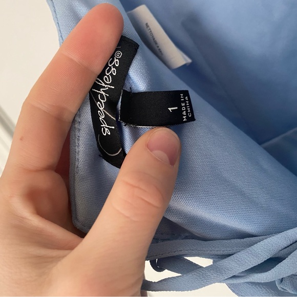 LIGHT BLUE PROM DRESS - Picture 5 of 9